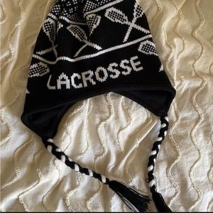girls lacrosse knit winter hat LN!